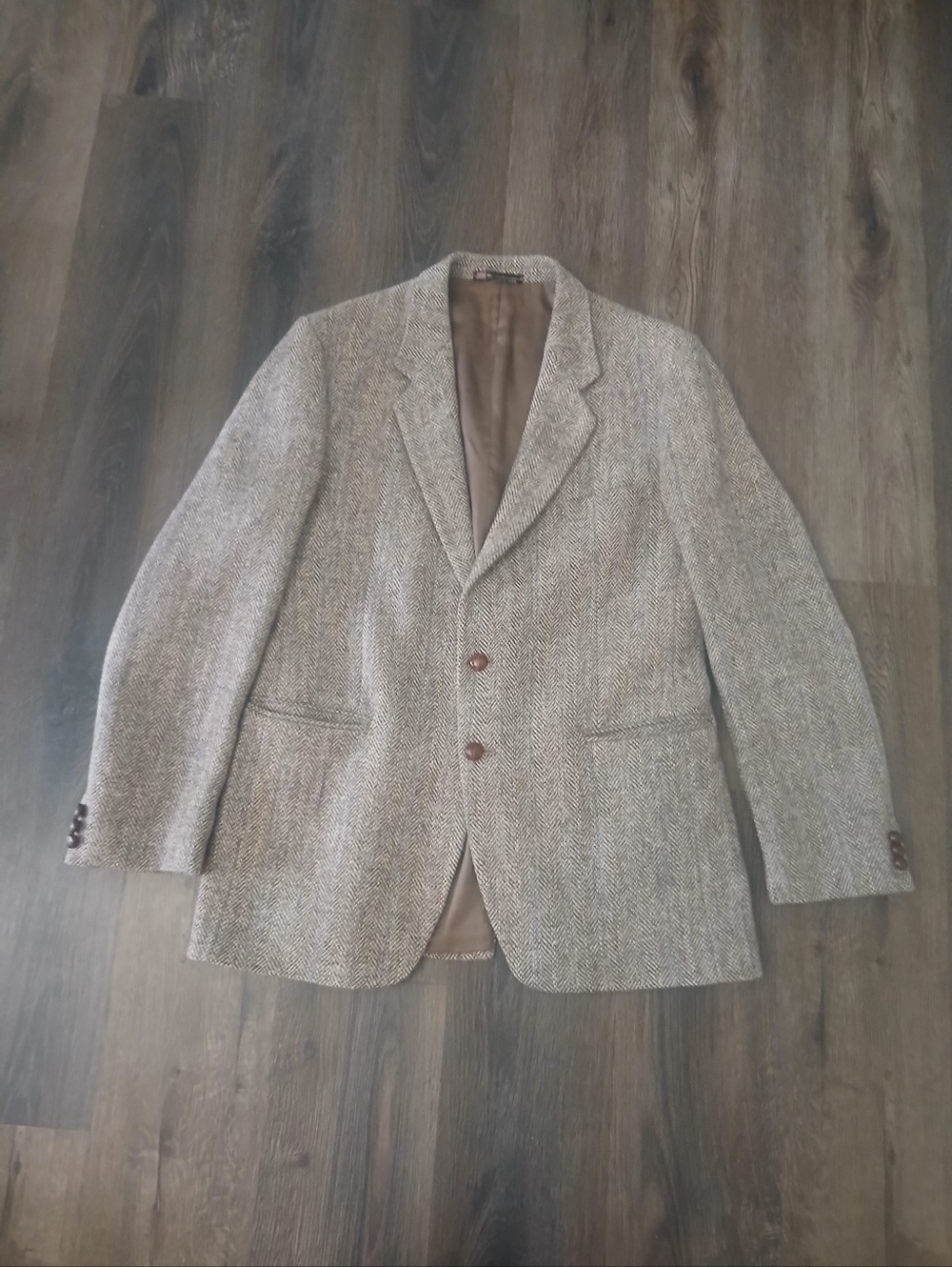 Harris Tweed Vintage Men Scottish Wool Blazer Size 42L